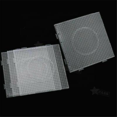5MM Transparent Plastic Square Peg Boards Board Tool for Perler Hama Beads Peg Board Kids Toys