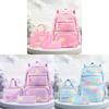 Nylon Kinder Schulrucksack Set Mit Erweiterbarem Volumen Und Cartoon-Print Für Mittelschüler