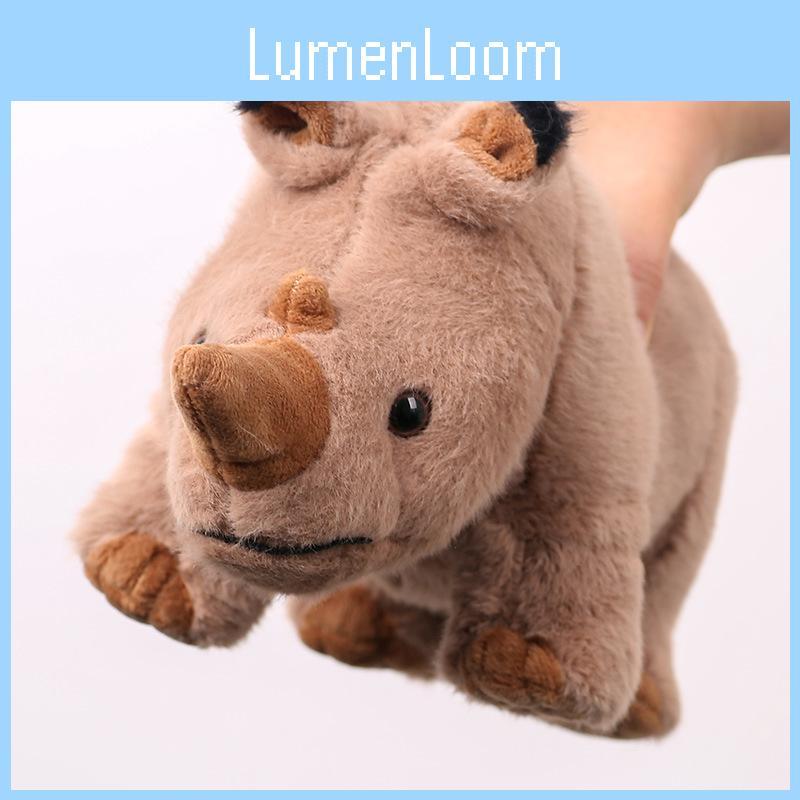 Plush Rhino Toy Soft Animal Doll For Sleep And Comfort Gift For Girls