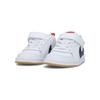 Nike Court Borough Low Top Skateboard Shoes White Blue Red Infant And Toddler 870029-105