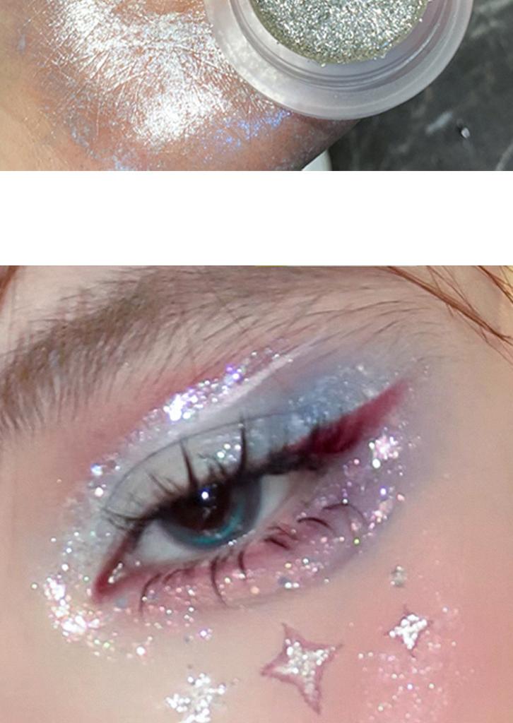 Gold Glitter Gel Eyeshadow Shiny Metallic Eye Makeup For Festival