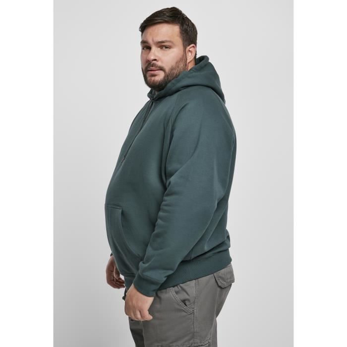 Sweatshirt à capuche - Urban Classics - Grandes tailles - Vert bouteille - Homme - Manches longues