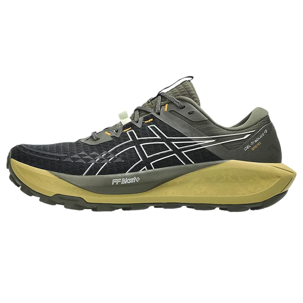 Asics Gel-Trabuco 13 Gtx Pohodlné Módní Jednoduché Všestranné Odolné Běžecké Boty s Nízkým Svrškem Pánské tenisky Černé 1011B978-003