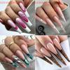 Transparent UV Gel Polish Extension False Nails Art Tips Full Cover Fake Finger Press On Sculpted Manicures Tool for Salon
