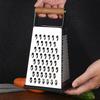 Professional Cheese Grater,Stainless Steels Metal Box Grater with Handle,4 Side Handheld Kitchen Food Shredders Potato