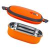 Stainless Steel Insulated Food Storage Supper Dinner Lunch Box 1 Layer Orange