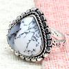 Dendritic Opal Gemstone Handmade Silver Jewelry  "7.5"