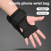 HAISSKY Ultra-dünne Handgelenk-Lauftaschen für iPhone 17 16 15 14 13 Pro Max 17 Air 16 Plus Samsung Xiaomi Reißverschluss Sport-Armbandtasche