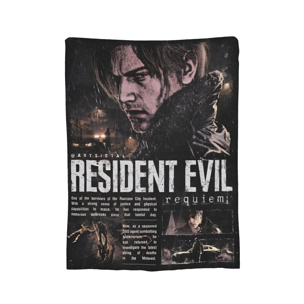 Residents Evils 9 Fashion Blanket Super Soft Cozy Games Throw Fashion Blankets for Couch Multiple Sizes Bedspread