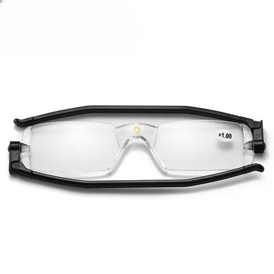 360-degree Rotating Reading Glasses, PC Lens Glasses, Unisex Rimless Reading Glasses