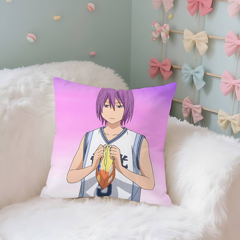 

Anmie Cool AKurokos Basketball Case Plush Fabric Soft Pillowcase Double Sided Print Cushion Cover Household Gifts 40x40CM(16x16in)