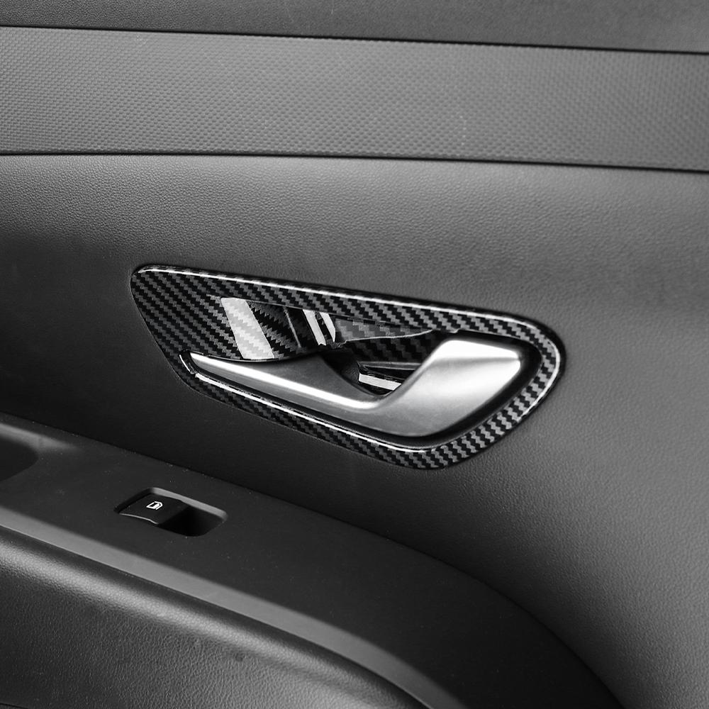 For Hyundai Tucson NX4 2026-2026 Car Tuning Carbon Fiber Inner Door Bowl Handle Frame Cover Interior Accessories