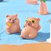 Mini Capybara Figurines Decors Waterproof Toy Playsets Miniature Doll Garden Figurines Cake Toppers Parties Favor