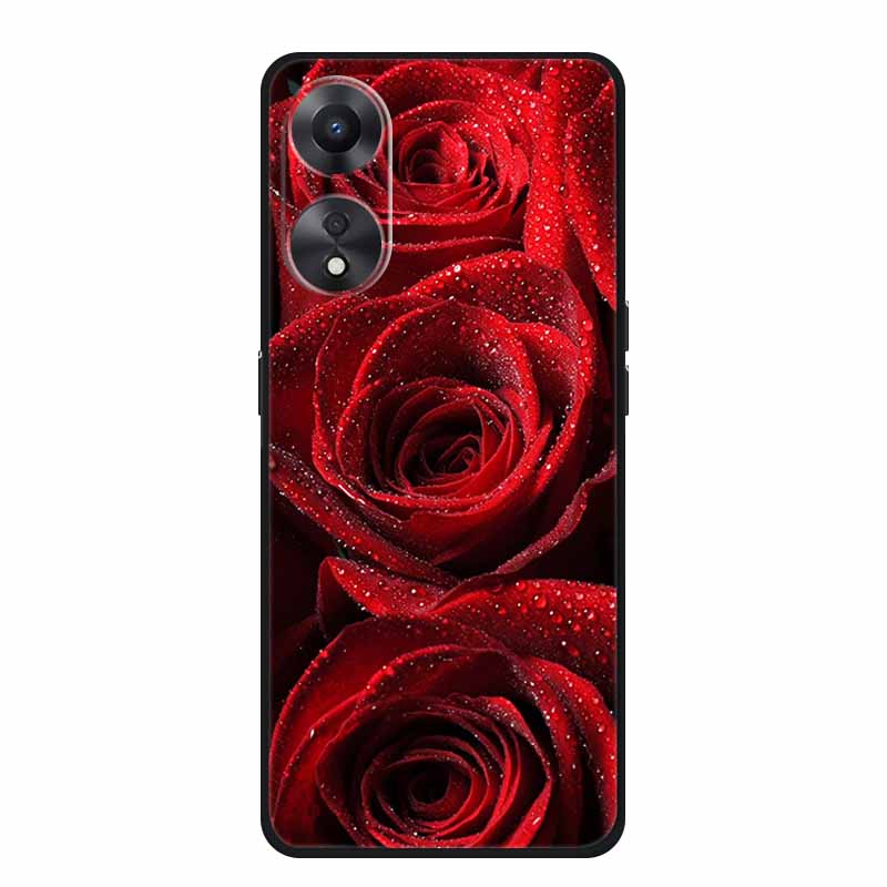For OPPO A78 5G Case Fashion Silicone Soft TPU Back Cover For Oppo A58 A58X 5G OPPOA78 5G Phone Cases Shockproof CPH2483 Fundas