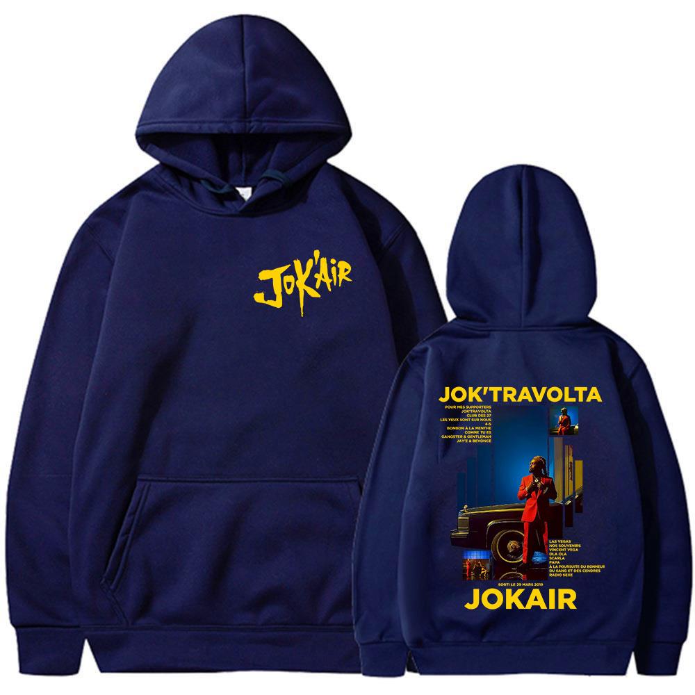 Rapper Jok'air Jok'travolta Graphic Hoodies Men Women Hip Hop Pop Music Pullover Hoodies Male Casual Fleece Vintage Sweatshirts