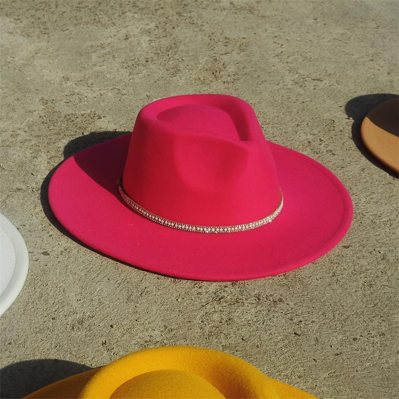 

simple fedora Men s Hat Concave top hat Panama Gentleman s Hat caps wide brim fedora jazz hat sombrero 56-58