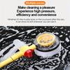High-Pressure 360° Rotating Car Wash Brush Kit - Automatic Foaming, Chenille Bristles, Adjustable Dip Wash, Rotary Wash Brush