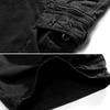 Men Cargo Shorts Mid-rise Button Zipper Closure Casual Shorts with Multi Pockets Solid Color