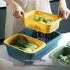 Double-Layer Plastic Kitchen Sink Drain Basket