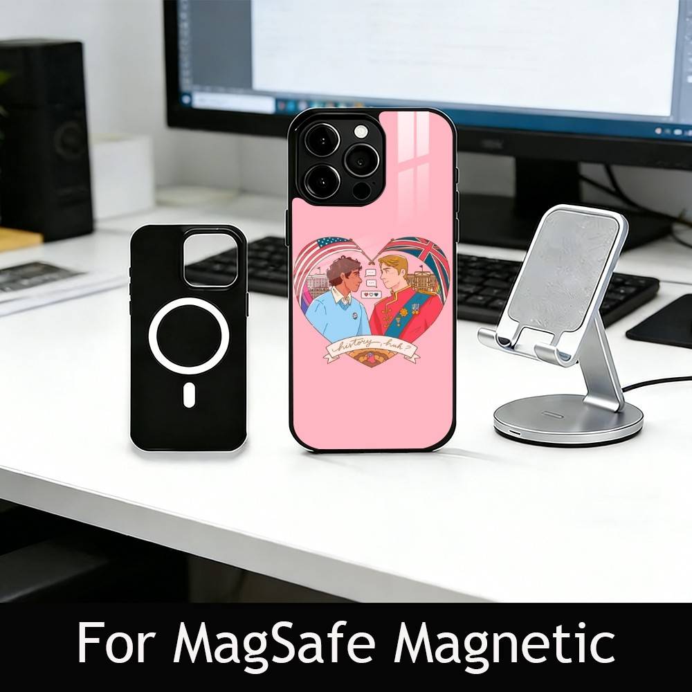 R-RW & RB Film Phone Case For iPhone17,16,15,14,13,12,11 Plus,Pro Magnetic For Magsafe Wireless Charging