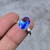 Tanzanite Quartz Gemstone Handmade 925 Sterling Silver Jewelry Ring Size 7 M-286