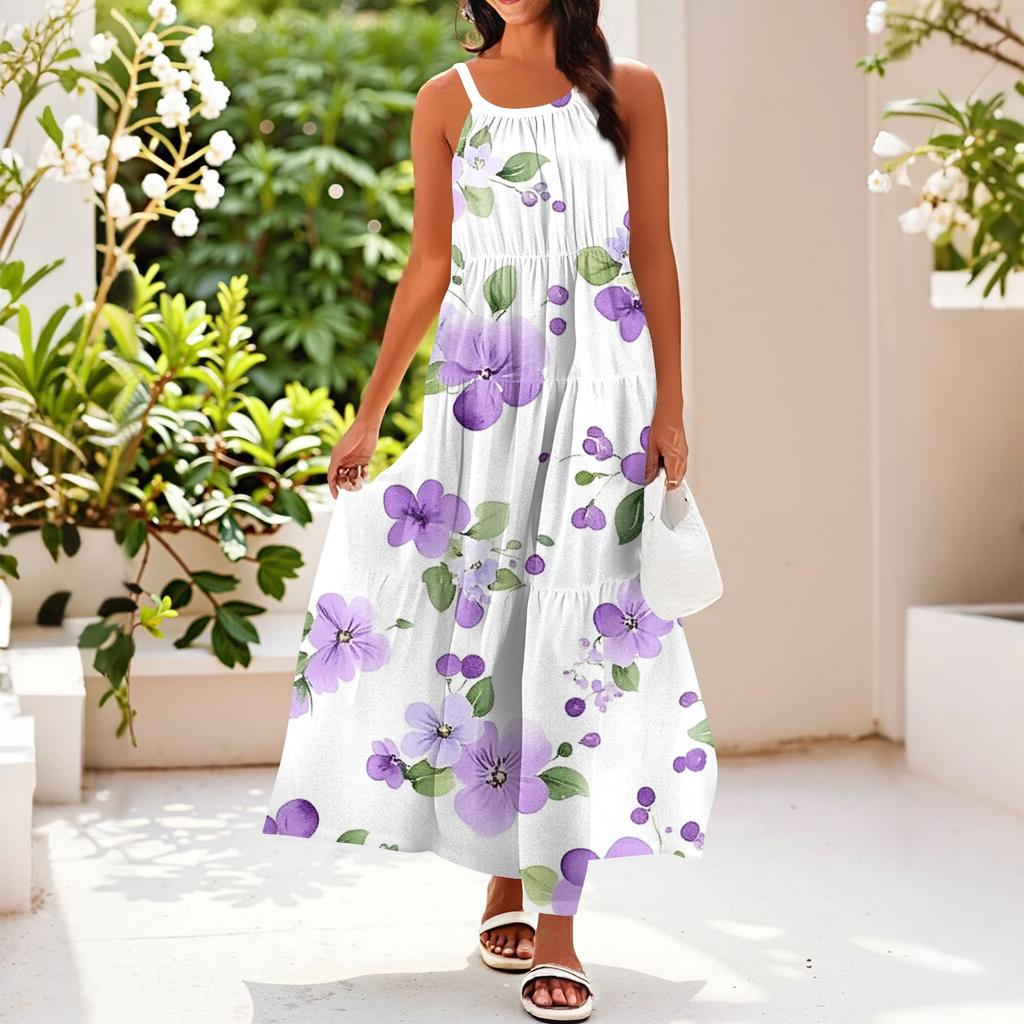 Women's Summer Casual Fashion Suspender Sleeveless Dress