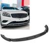 3 Sections Front Bumper Lip Diffuser Sturdy Front Bumper Lip Spoiler Replacement for   A‑Class W176 Standard Pre‑facelift