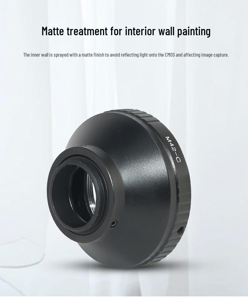 M42 To C-Mount Adapter for East German Helios 44-2 and Other M42 Lenses