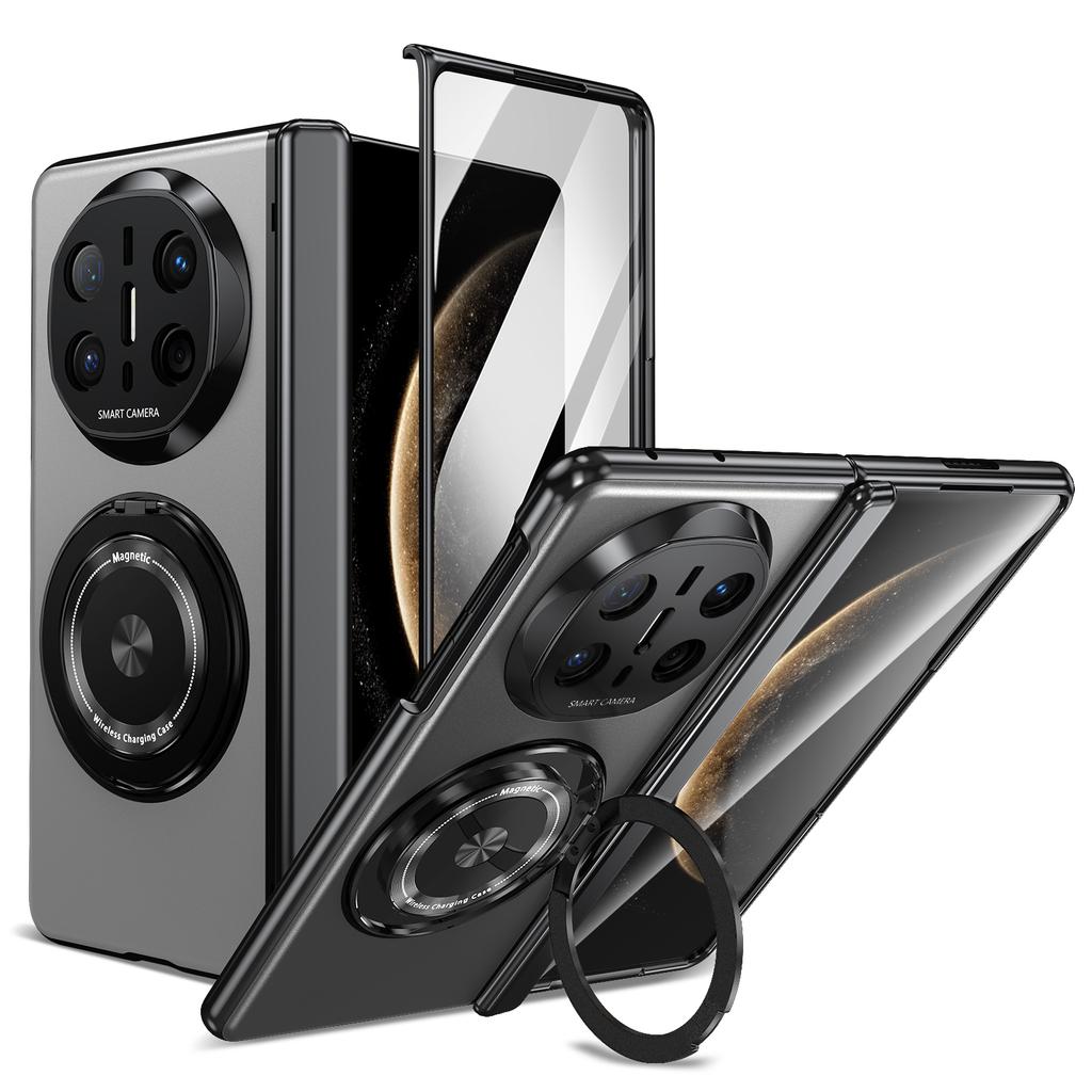 2700 Gass Strong Magnetic 360 Stand Ring Case for Huawei Mate X5 X6 XT Ultimate- Metal Hinge Protection with Screen Protector