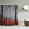 Beautiful Scenic Forest Mountain Shower Curtains Fabric Waterproof Polyester Bathroom Curtain For Bath With Hooks 180X180Cm