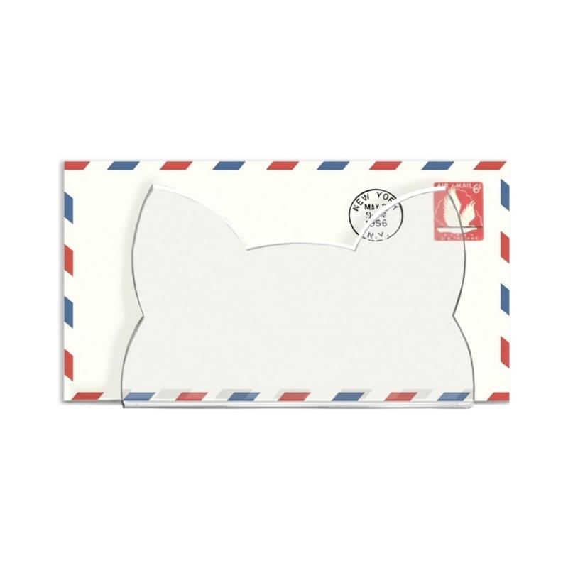 Letter Holder Clear Acrylics Mail Sorter Letter Rack Envelope Organiser for Desk Mail Envelope Organization 15x5.5x10cm