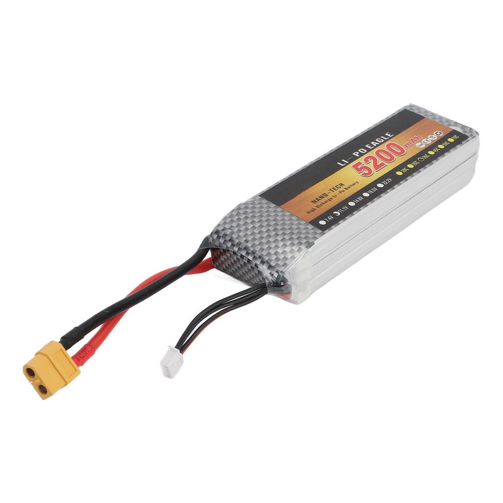 5200mAh Lithium Battery 35C 11.1V XT60 Li Polymer RC Car Battery for Remote Control Car Truck Vehicl
