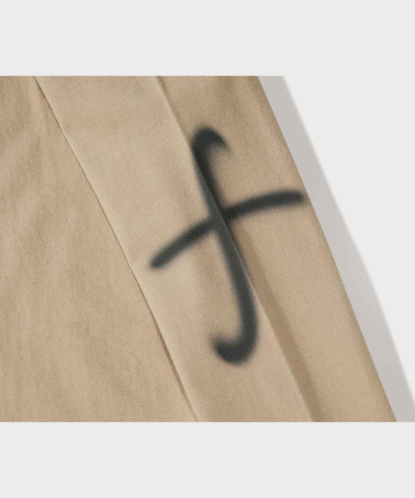 FFEFF STUDIO Cross F Long Sleeve T-Shirt (Beige)