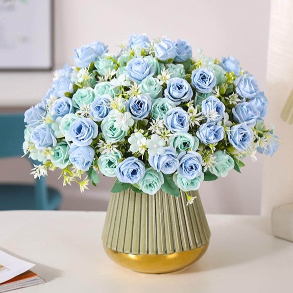 Landscape Rose Silk Bouquet 30cm Wedding Bouquet Fashion Artificial Silk Flowers Home Decorations