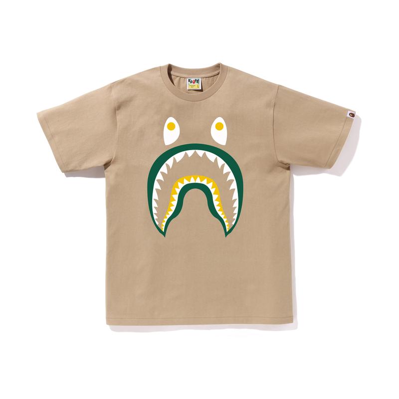 Bape Colors Shark Ponr Tee 0ZXTEM110016M