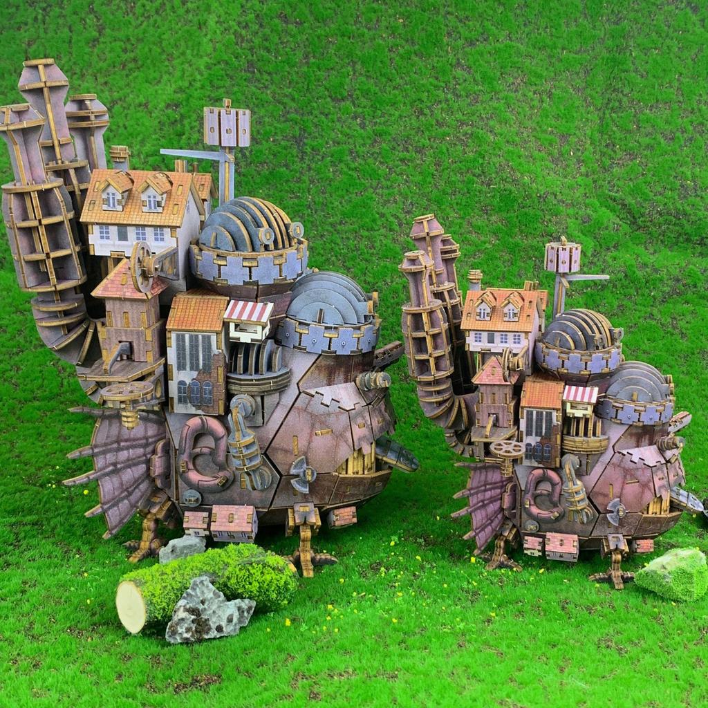 Howl's Moving Castle 3D Wooden Puzzle by Hayao Miyazaki - Educational Ornament & Gift for Girls