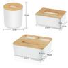 Modern Tissue Box with Wooden Cover Home Office Decoration Tissue Case Minimalist Style Paper Rack Napkin Tissue Holder