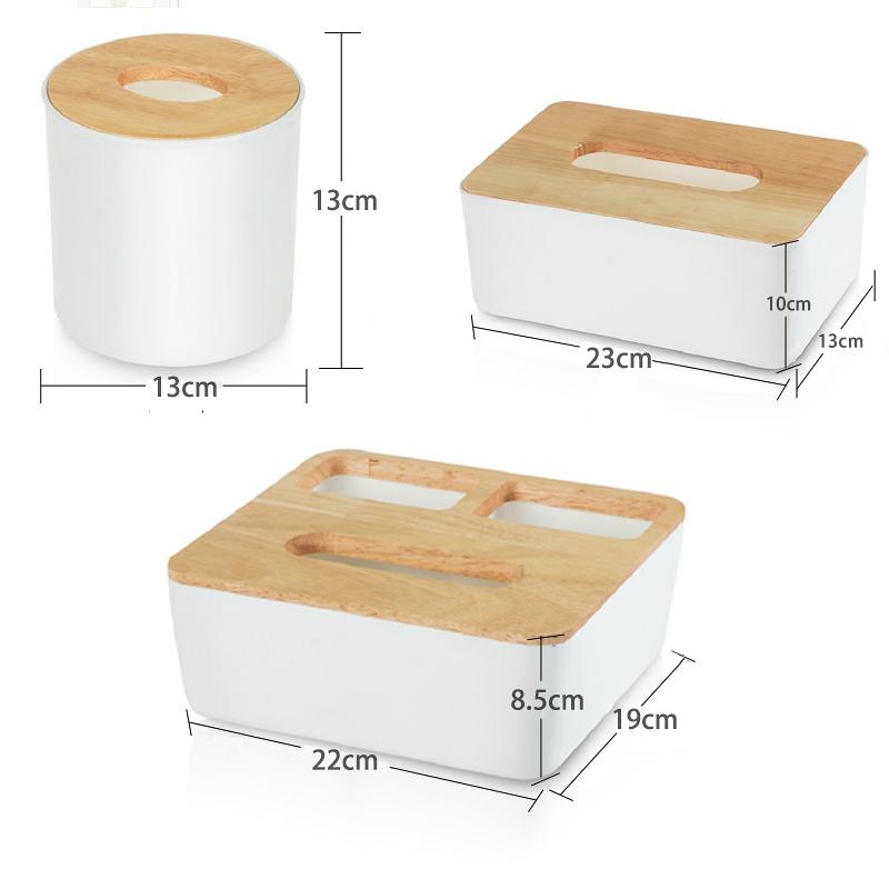 Modern Tissue Box with Wooden Cover Home Office Decoration Tissue Case Minimalist Style Paper Rack Napkin Tissue Holder