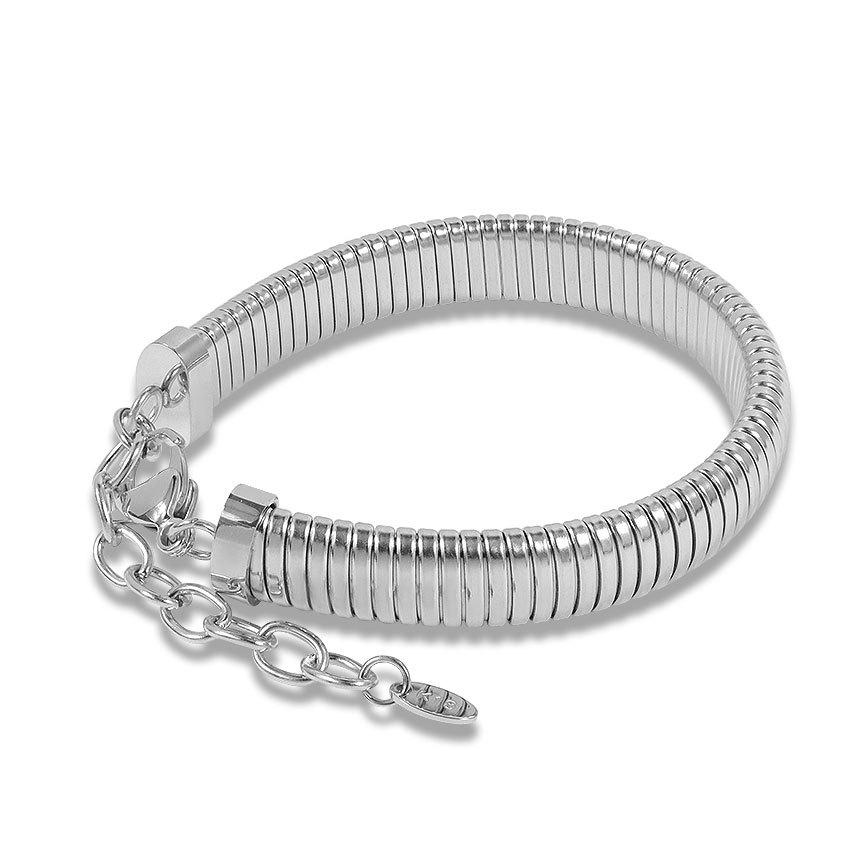 

Не тускнеющий браслет из титановой стали «Змеиная кость» в женском стиле, персонализированное украшение