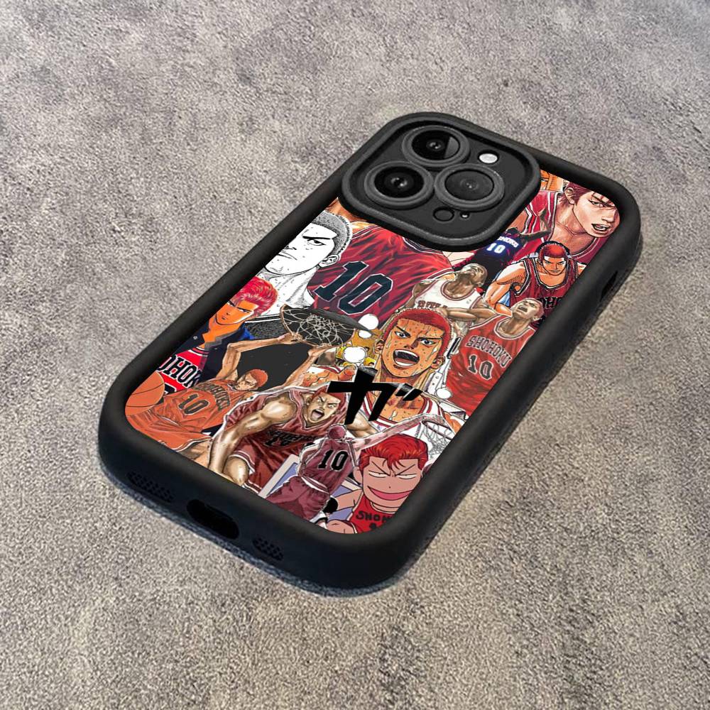 

Japanese S-SLAM D-DUNK Phone Case For IPhone 17 16 15 13 11 12 14 Pro Max Plus Silicone Cover Shell iPhone 17pro max