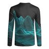 Men's Fashion Casual Printed Long Sleeve O-Neck Shirts Tops Blouse