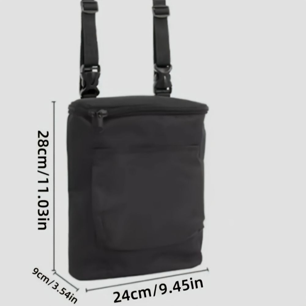 New Large Capacity Handlebar Bag Removable Oxford Cloth Storage Bag Waterproof Zipper Hanging Bag Motorcycles Electric Vehicles