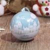 Santa Claus Decorations Tinned Iron Tin Ball Christmas Candy Box Multi Color Tree Hanging For Festive Events Holiday Gifts Home