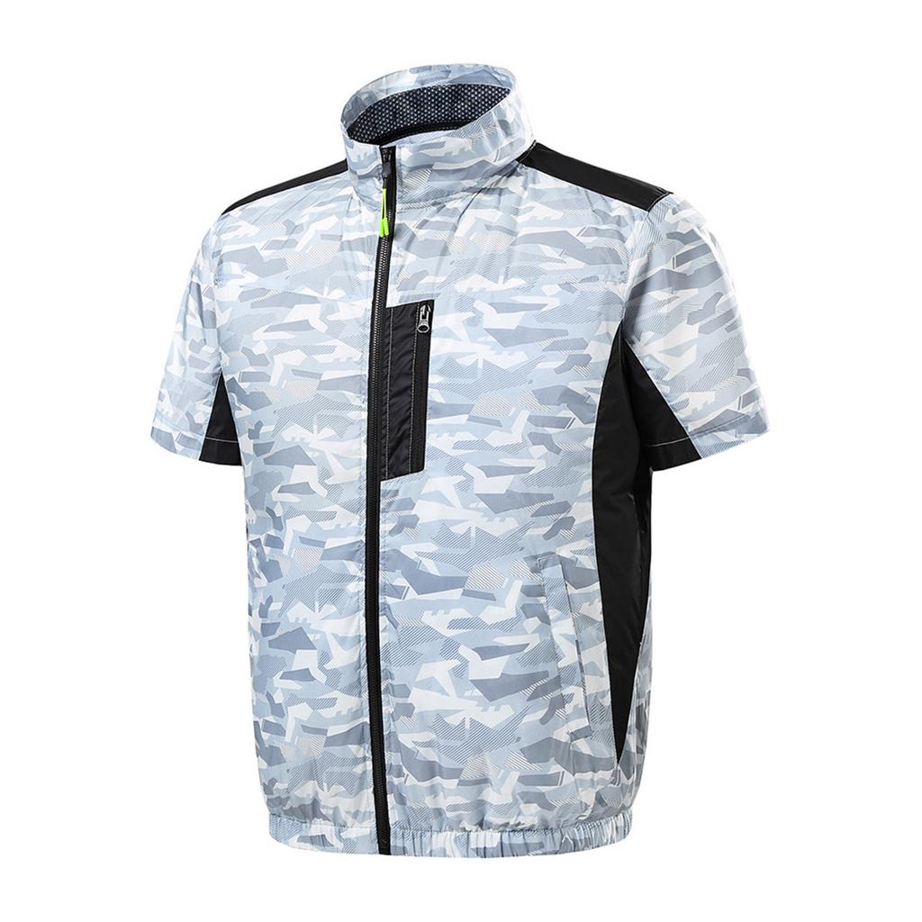 Men's And Women's Heatstroke Prevention Short Sleeved Fan Clothing Labor Welding Short Sleeved Jacket