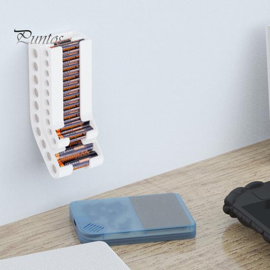 Battery Storage Box Organizer High Strength Large Capacity Easy Installation Wall Mounted Battery Storage Container