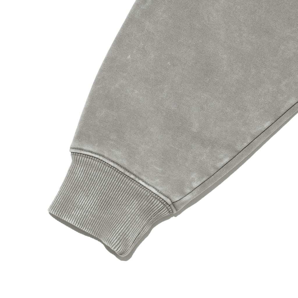 Filluminate Side Seam Pigment Zip Up-Gray