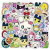 50Pcs Tamagotchi Stickers Anime Tamagotchi Luggage Skateboard Stickers Scrapbooking Phone Luggage Skateboard Waterproof