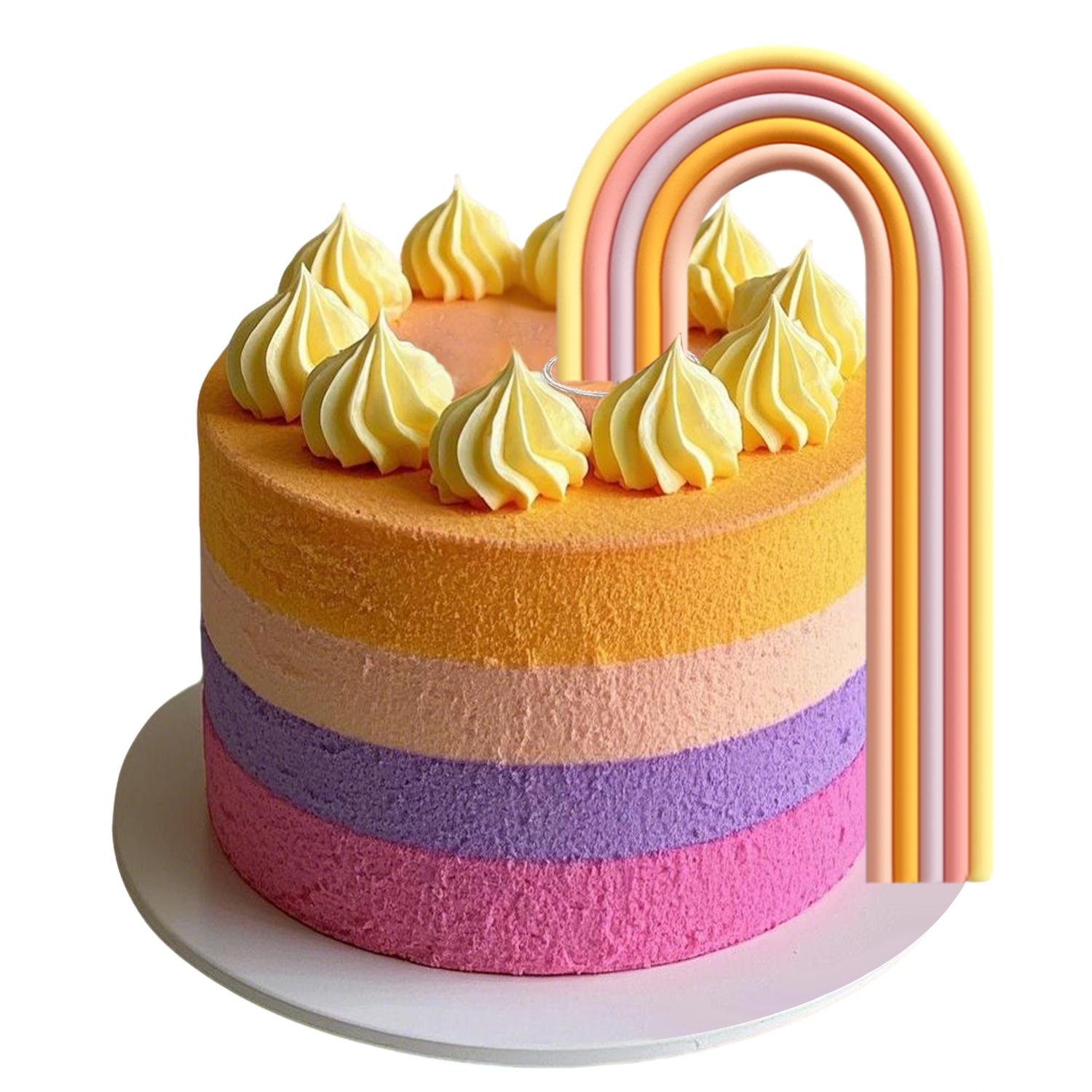 

Радужные топперы для торта, разноцветные шарики, украшения для торта на свадьбу, детский праздник, день рождения для девочек и мальчиков (Макарон)