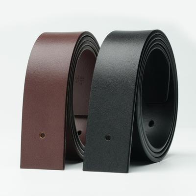 3.8Cm Wide First Layer Cowhide Belt Men'S Pin Buckle Belt Retro No Interlayer Tree Paste Leather Perforated Pin Buckle Belt Strip