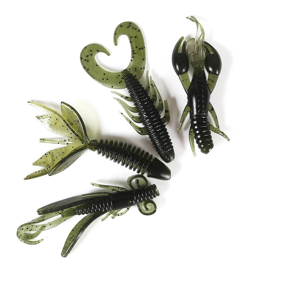 4pcs/set Fishing  Lure Bait 2g/5.5cm/5.8cm/6cm Artifical Soft Bait Fishing Accessories